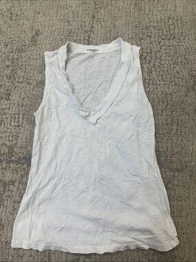 Project Social T White V-Neck Sleeveless Tank